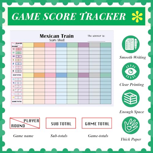 Mexican Train Score Pads