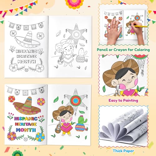 Hispanic Heritage Month Coloring Books (24 Count)