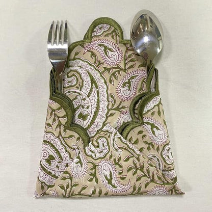 Hand Block Print Cloth Napkins (4 Count)