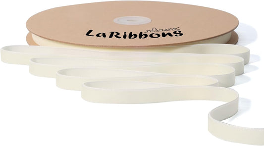 LaRibbons Thin Velvet Ribbon 3/8 Inch x 25 Yards, Cream Ivory Velvet Ribbon for Christmas Tree, Gift Wrapping, Wreath Bow, Outdoor Decoration - Crafty Corner
