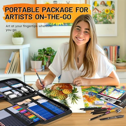 106 PCS Art Supplies Sketching Kit
