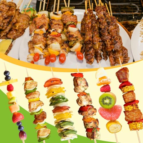 300 Pcs 10 inch Natural Bamboo Skewers