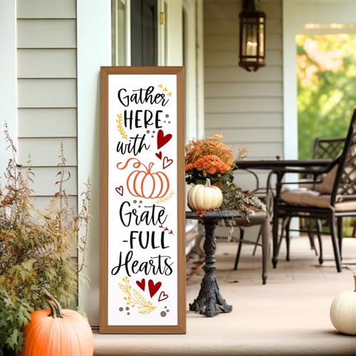 Fall Stencils for Painting on Wood Leaner Large Vertical Stencil for Porch (4 Count)
