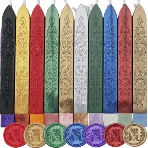 20Pcs Wax Sealing Sticks with Wicks (12 Count)
