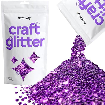 Craft Glitter Purple 100g Super Chunky Glitter (3.5 Ounce)