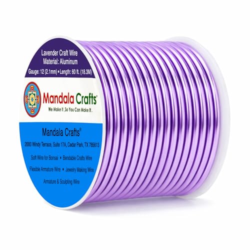 12 Gauge Lavender Anodized Aluminum Craft Wire