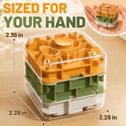 3 Layer 2 in 1 3D Rolling Ball Maze Cube