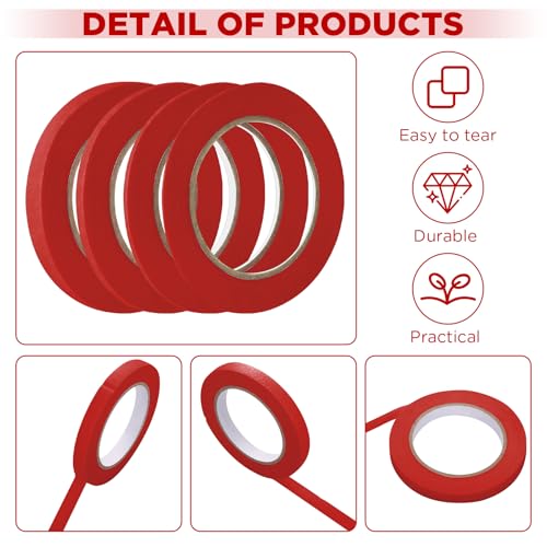 4 Pack Red Pinstripe Tape Painters 1 (4 Count)