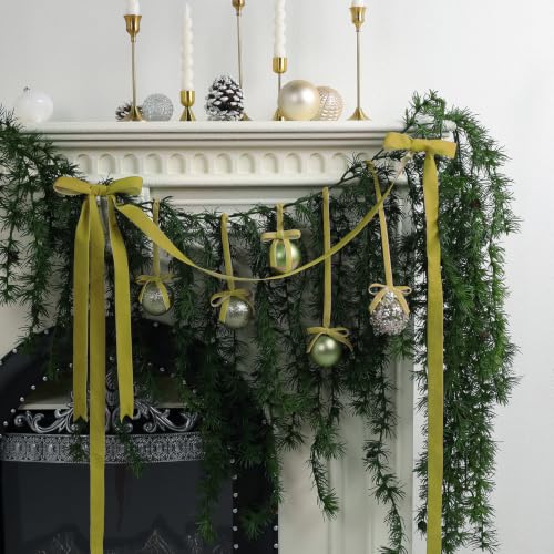 Light Olive Velvet Ribbon