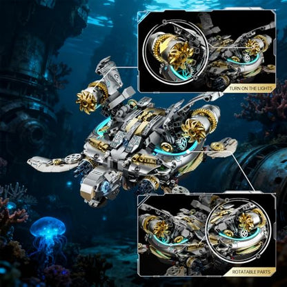 Mechanical Turtle Building Block with Hand