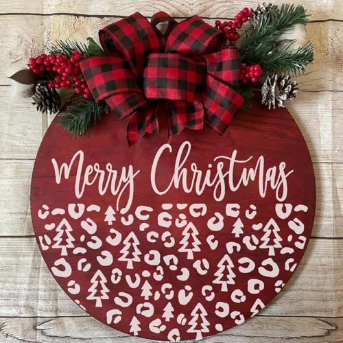 Christmas Stencils for Crafts Reusable 12" Christmas Stencils for Door Mats (14 Count)