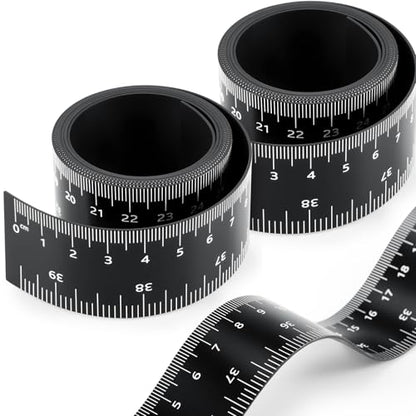 2 Pcs 39.37 Inch Magnetic Ruler Flexible Tape Magnetic Tape Measure with Both Inches and Centimeters