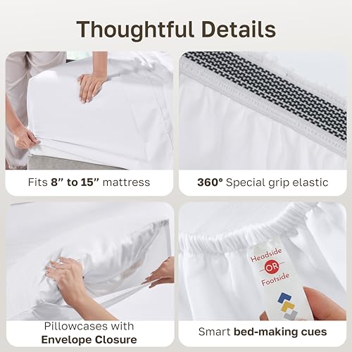 100% Organic Cotton Full Size Sheets Set
