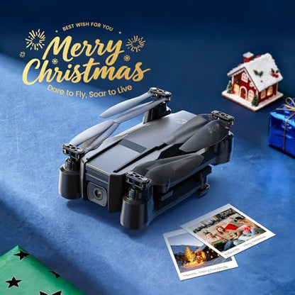 HS440 Foldable FPV Drone with 1080P WiFi Camera for Adult Beginners and Kids; Voice Gesture Control RC Quadcopter with Modular Battery for long flight time