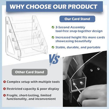 Upgraded 5 Tier Acrylic Card Display Stand