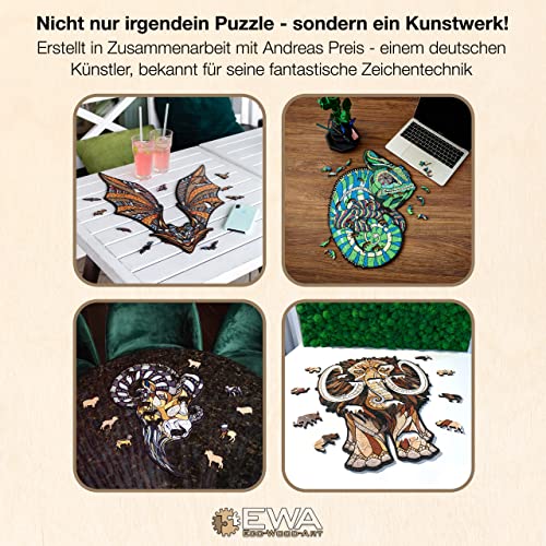 Lion M Colorful Wooden Jigsaw Puzzle