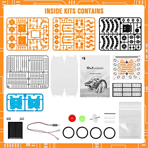 STEM 13-in-1 Education Solar Power Robots Toys for Boys Age 8-12