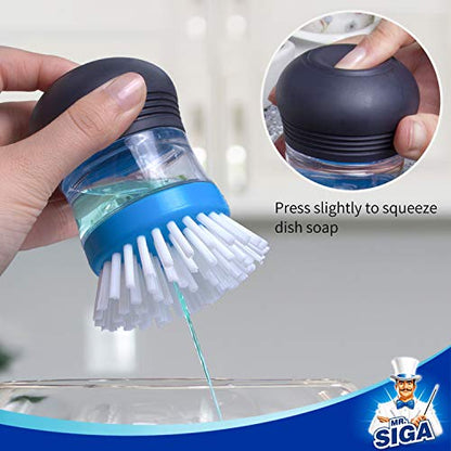 Soap Dispensing Palm Brush (2 Count)