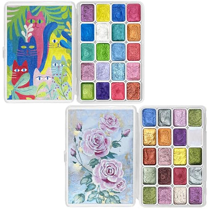 Mini Forestry Shifting Watercolor Painting Set