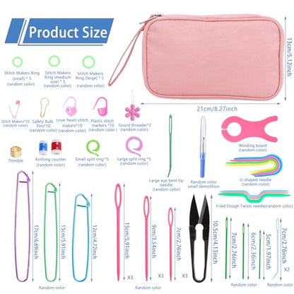 Crochet Hook Set 120Pcs Crochet Needles Kit Ergonomic Soft Grip Handles (120 Count)
