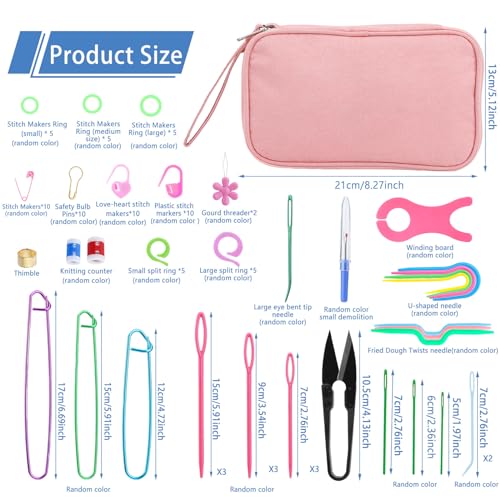Crochet Hook Set 120Pcs Crochet Needles Kit Ergonomic Soft Grip Handles (120 Count)