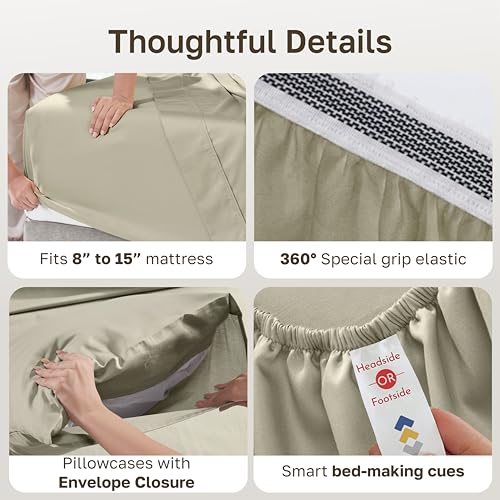 100% Organic Cotton King Size Bedsheets