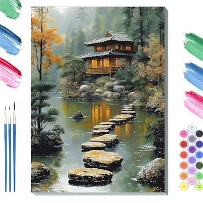 Paint by Numbers Kit for Adults Framed