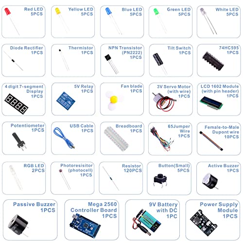 Mega R3 2560 Project Starter Kit Compatible with Arduino