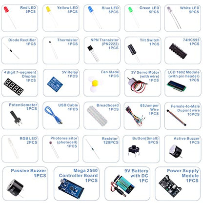 Mega R3 2560 Project Starter Kit Compatible with Arduino