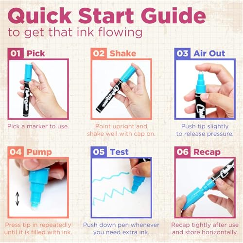 Liquid Chalk Markers for Chalkboard (20 Count)