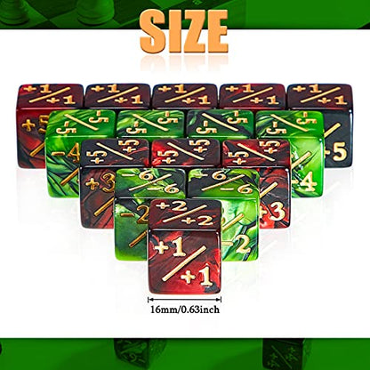 48 Pcs Pieces D6 Dice Counters with 2 Bag
