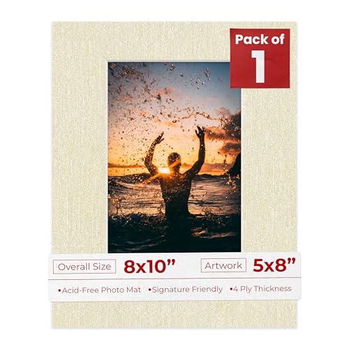 8x10 Mat Bevel Cut for 5x8 Photos