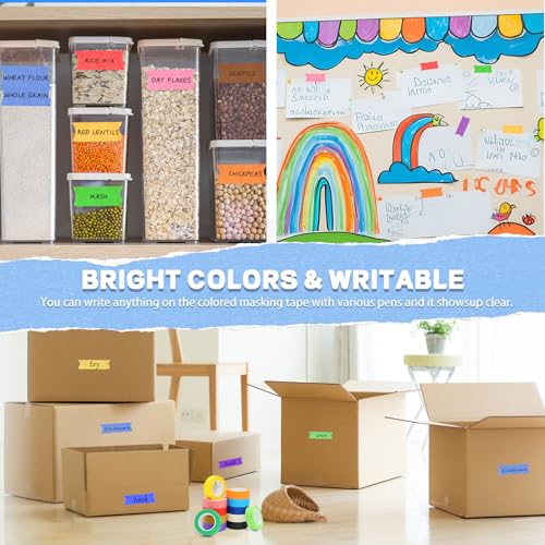 12PCS Colored Masking Tape (12 Count)