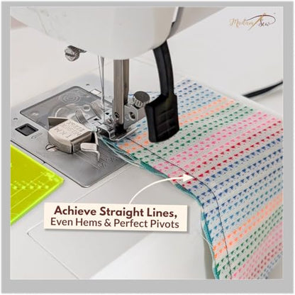 Seam Allowance Ruler & Magnetic Seam Guide for Sewing Machine
