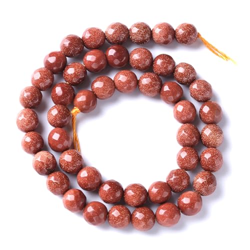 60pcs 6mm Natural Gold Sandstone Beads Faceted Stone Energy Healing Beads for Jewelry MakingDIY Bracelet Necklace Accessories 15"