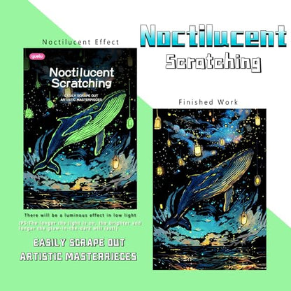 Glow in The Dark Scratch Art for Adults