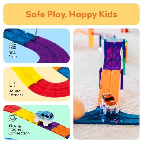 30 PCS Magnetic Race Track Toy Set STEM Educational Building