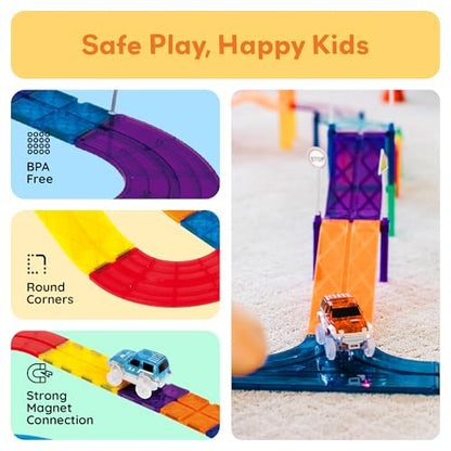 30 PCS Magnetic Race Track Toy Set STEM Educational Building