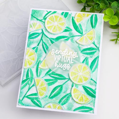 3D Embossing Folders Lemon Textured for Card Making