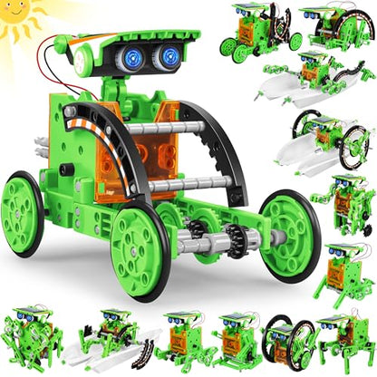 STEM 13-in-1 Education Solar Power Robots Toys for Boys Age 8-12 (13 Count)