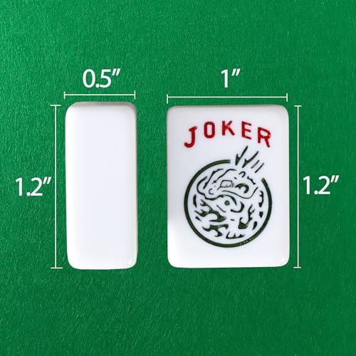 166 Tiles Mah Jongg Set American Mahjong 4 Color Pushers