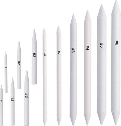 FEBSNOW 12 Pcs Blending Stump and Tortillions, Paper Art Blenders, Art Pencils, Drawing Pencils for Artists Student Sketch Drawing Tools, Drawing Supplies