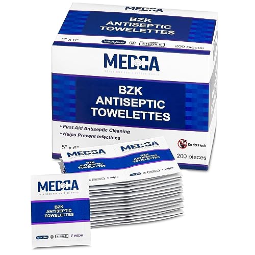Benzalkonium Chloride Towelletes Hand Wipes (200 Count)