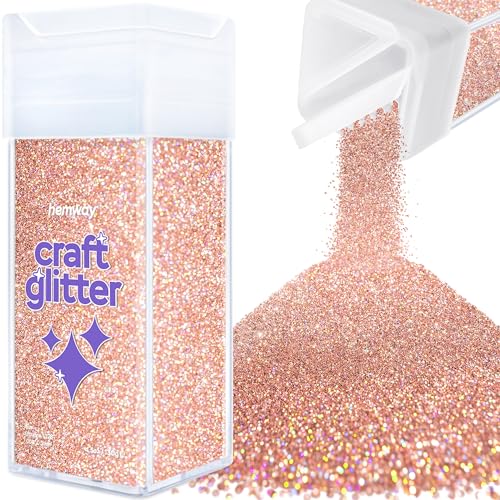 Craft Glitter Shaker Rose Gold Holographic 130g Ultrafine (4.5 Ounce)