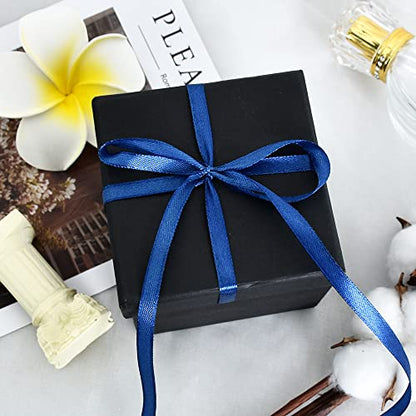 100 Yards 1 4 Inch Navy Blue Satin Ribbon Thin Gift Wrapping Ribbon (300 Foot)