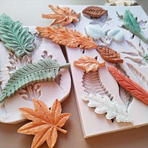 2PCS Leaf Silicone Molds (2 Count)