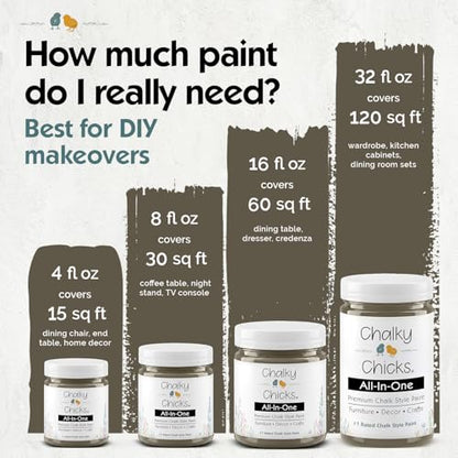 Beachwood 8 Fl Oz Chalk Paint for Furniture All in One