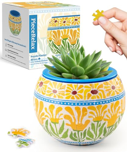 3D Puzzle Planter 80 Pieces (80 Count)