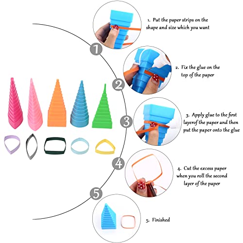 19 Piece Beginner Paper Quilling Tool Kit for 2D and 3D Paper Art