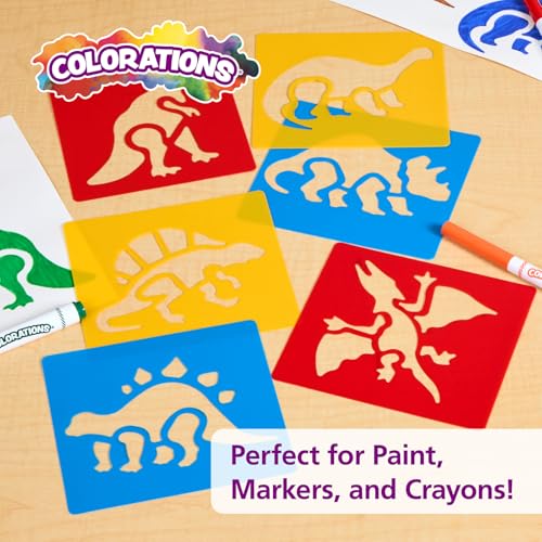 Washable Plastic Dinosaur Stencils
